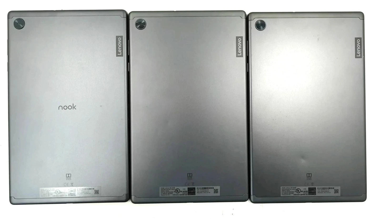 Lot 3 Lenovo Tab M10 HD TB-X306F 32GB Android Wi-Fi Gray - Tablet