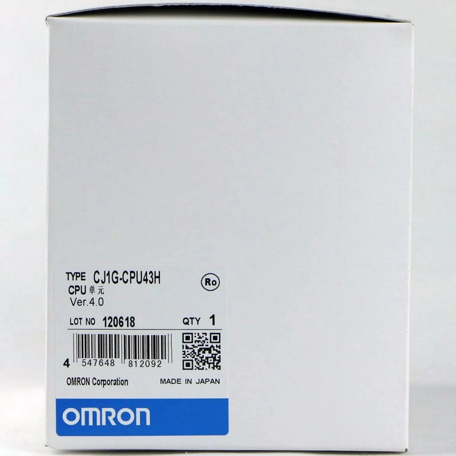 CPU OMRON CJ1G-CPU43H Omron CJ1G-CPU43H - In Stock Ships Overnight | DO Supply