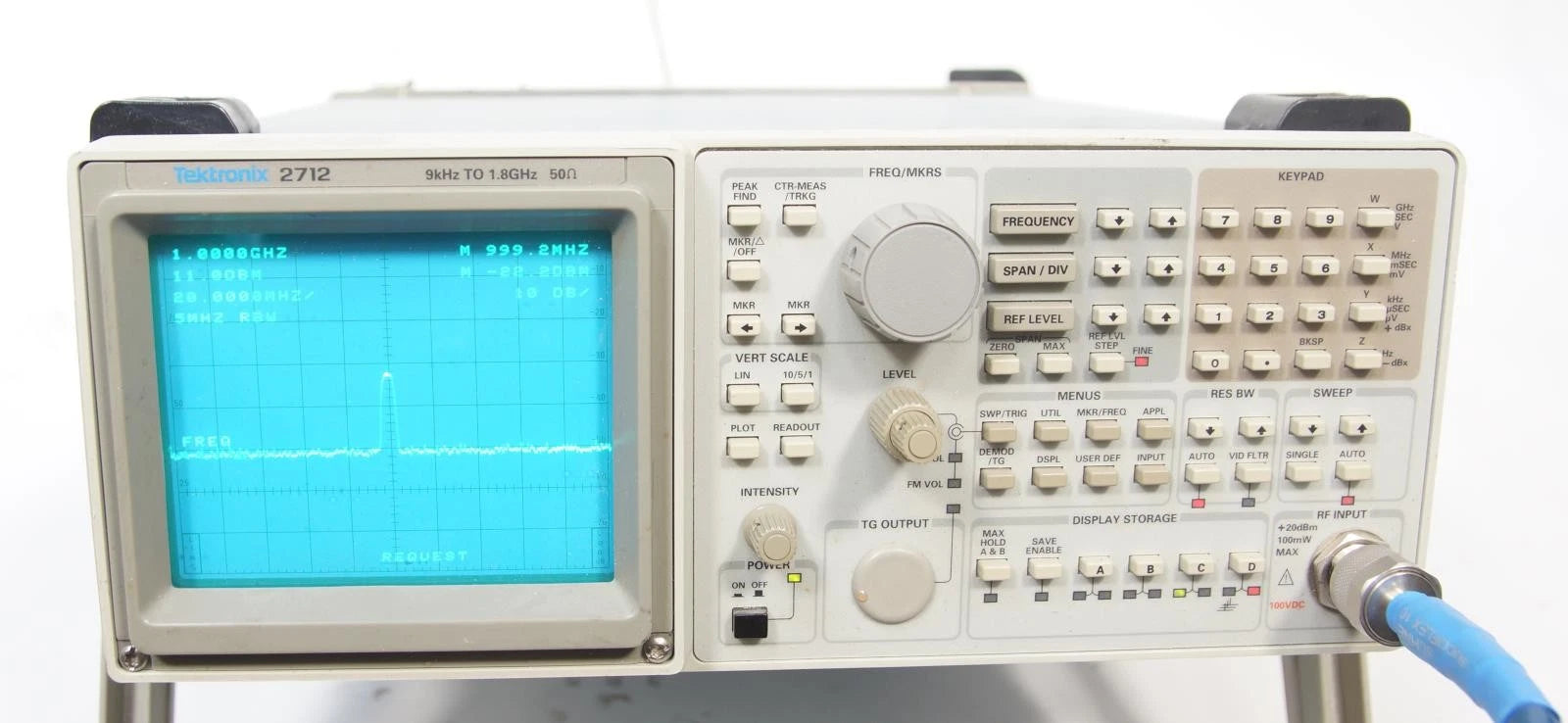 Tektronix 2712 Spectrum Analyzer 9KHz to 1.8GHz – XG eqpt