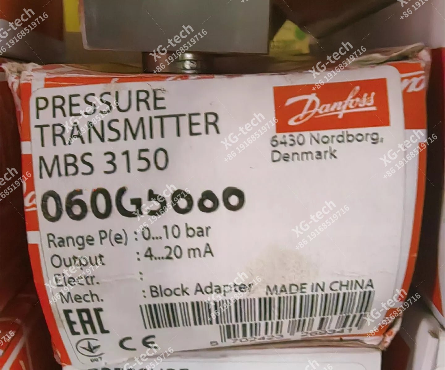 060G5686 pressure transmitter - XG eqpt