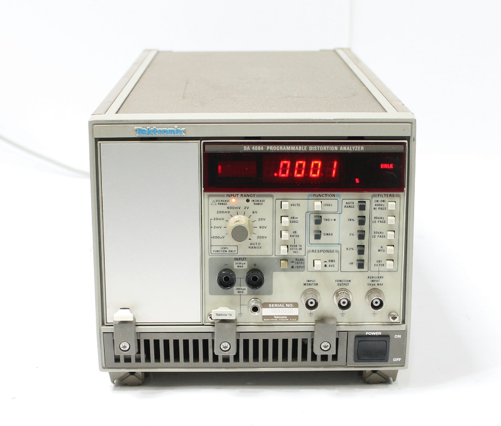 Tektronix AA5001 / DA4084 / TM5003 Programmable Distortion Audio Analyzer System