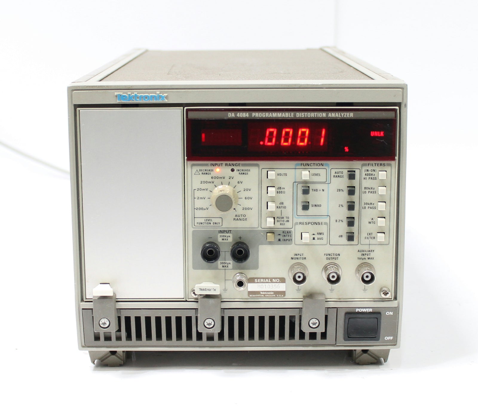Tektronix AA5001 / DA4084 / TM5003 Programmable Distortion Audio Analyzer System