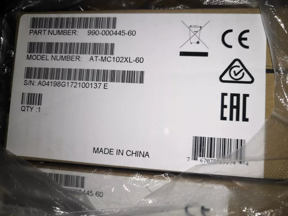 1 PC NEW AT-MC102XL-40 Fiber Optic Converter #B7226 CL