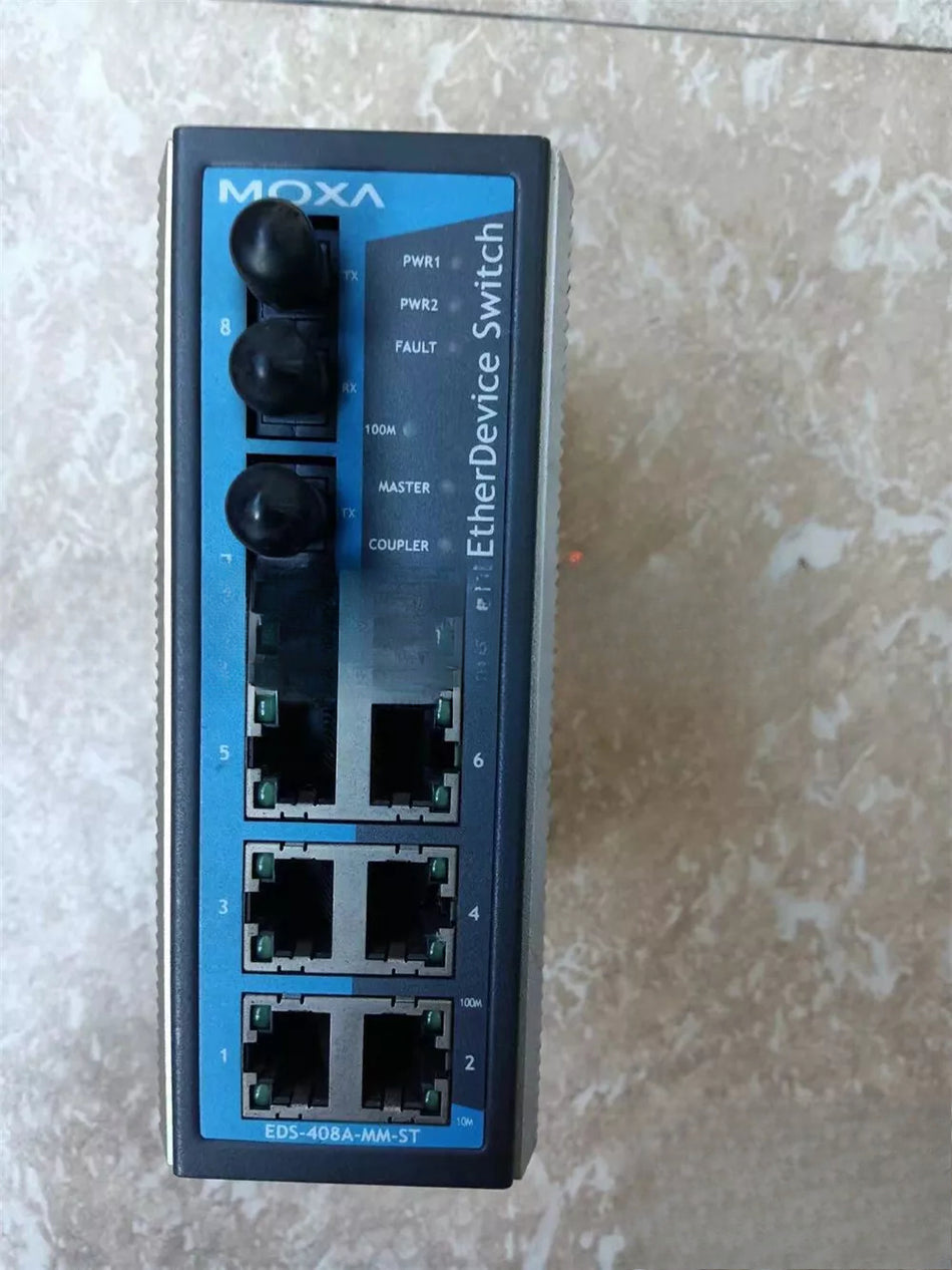 MOXA EDS-408A-MM-ST Industrial Ethernet Switch - Used 1 Piece