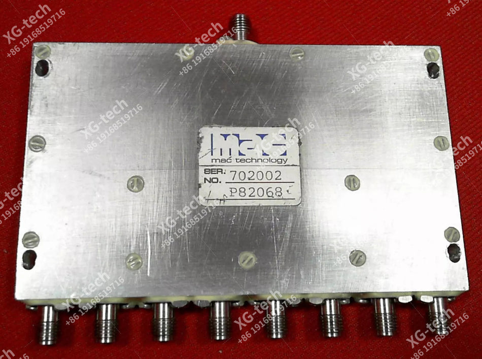 Mac P82068 8-Way Power Splitter 7GHz-12.4Ghz, 16dB/min Isolation