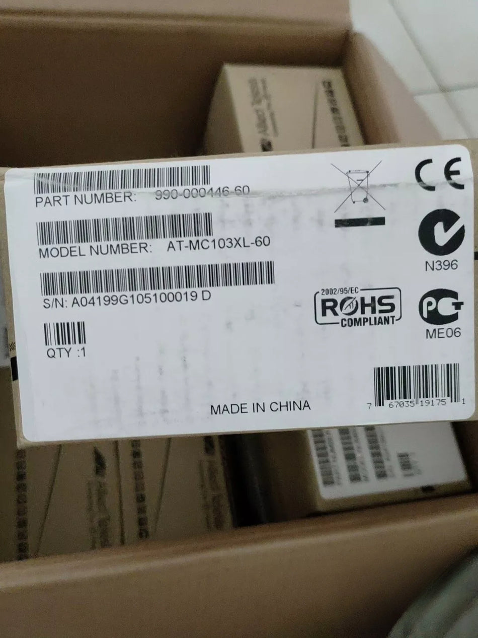 1 PC NEW AT-MC103XL-60 Fiber Optic Converter #B7227 CL