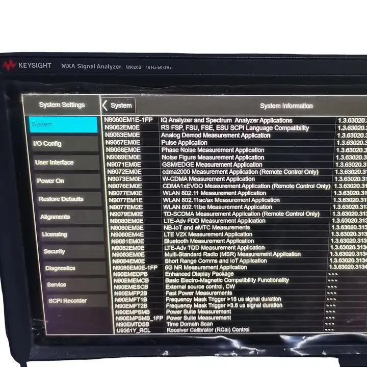 Keysight used signal analyzerN9020B 10Hz-50Ghz