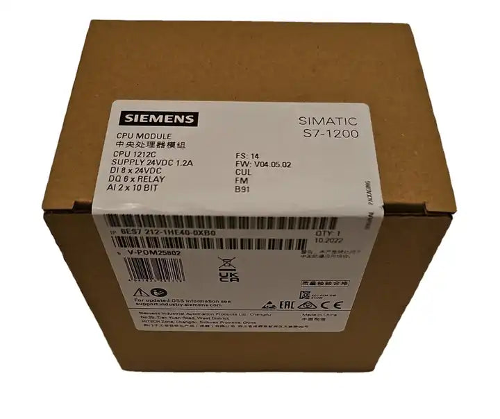 New in box 6ES7 212-1HE40-0XB0 SIMATIC S7 1200  CPU Module 6ES7212-1HE40-0XB0