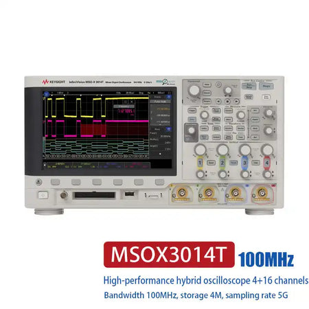 Keysight Bandwidth 100MHz 4 analog channels 16 digital  MSOX3014T mixed signal oscilloscope - XG eqpt