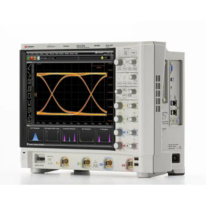 Keysight DSOS054A HD Oscilloscope: 500 MHz, 4 analog channels Maximum memory depth 8 million points Maximum sampling rate 20 GSa