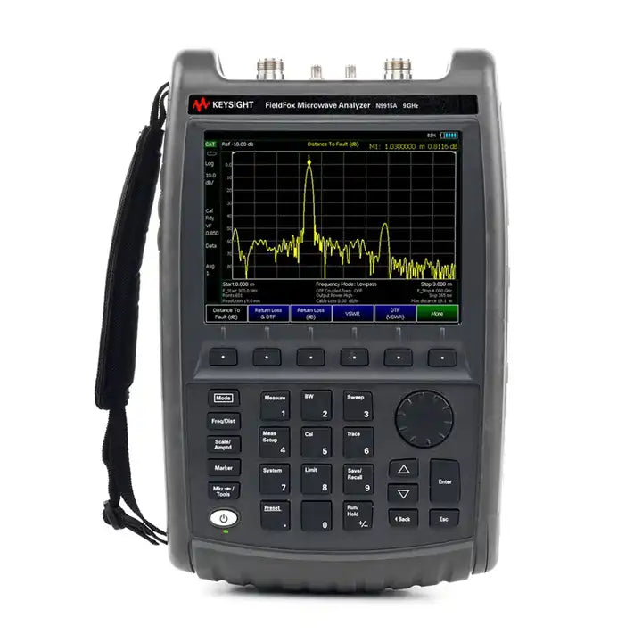 Keysight N9915A FieldFox Handheld Microwave Analyzer, 9 GHz Number of built-in ports 2 ports maximum frequency 9GHz