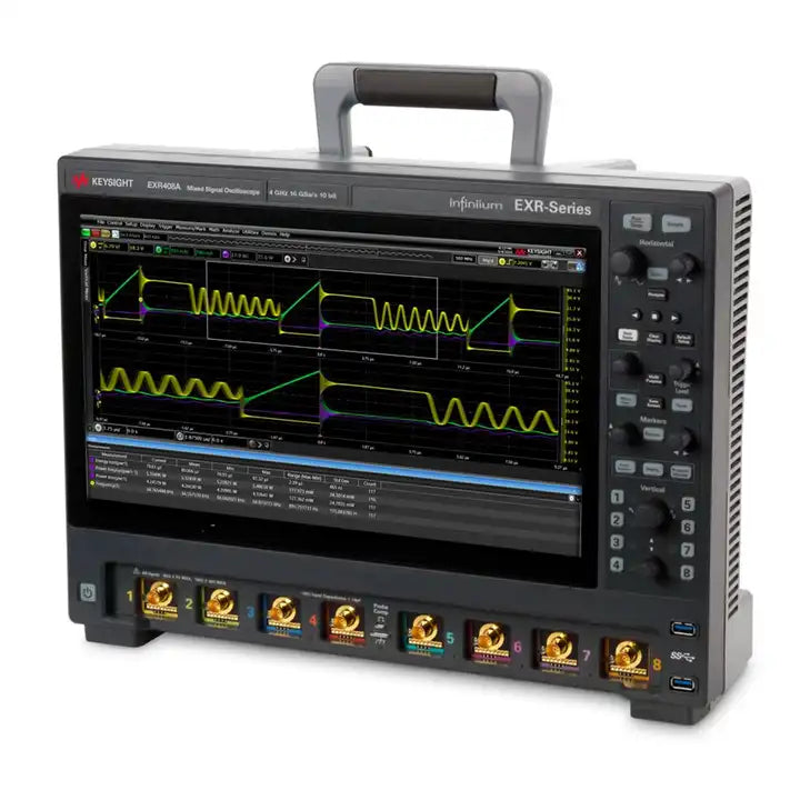 Keysight EXR408A Infiniium EXR Series Oscilloscope: 4 GHz,8channels Maximum memory depth1.6 Gpts Maximum sampling rate16 GSa/sec