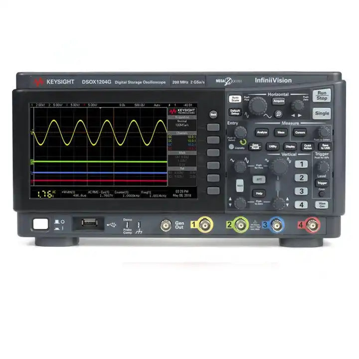 Keysight Bandwidth 200MHz  4 analog channels DSOX1204G oscilloscope - XG eqpt
