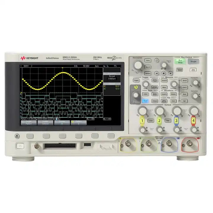 Keysigh DSOX2024A oscilloscope: 200 MHz, 4 analog channels