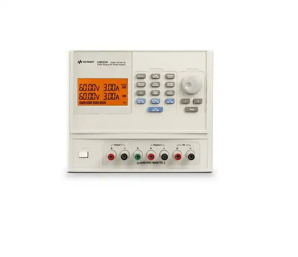 keysight U8032A Triple Output DC Power Supply, 60V/3A (2x) and 5V/3A; 375W