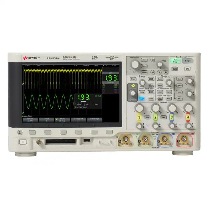 Keysight DSOX3104A oscilloscope: 1 GHz, 4 analog channels