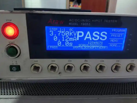 Araw 19053 Feature = CHROMA 19053 AC/DC/IR/SC HIPOT TESTER USED - XG eqpt