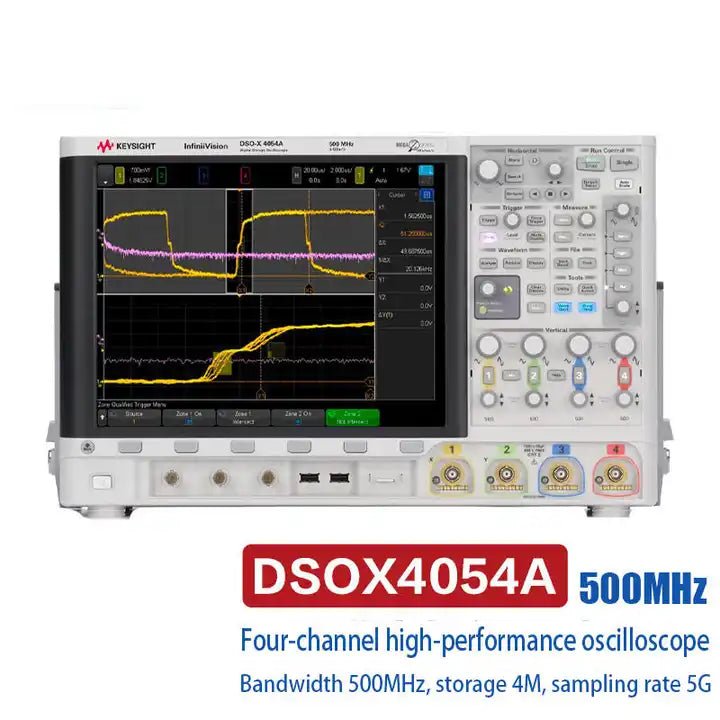 Keysight Bandwidth 500 MHz 4 analog channels 4 Mpts memory DSOX4054A oscilloscope - XG eqpt