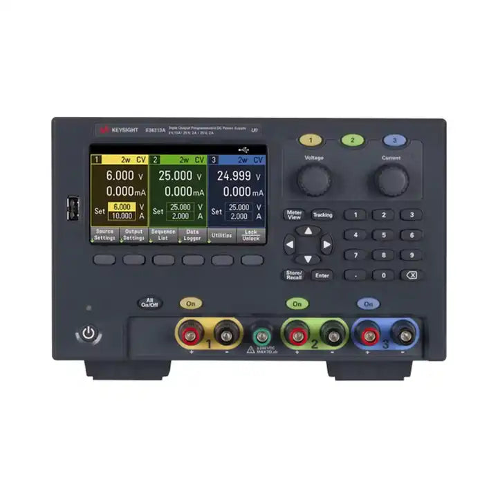 Keysight E36313A 160W Triple Output Power Supply, 6V/10A 25V/2A 25V/2A