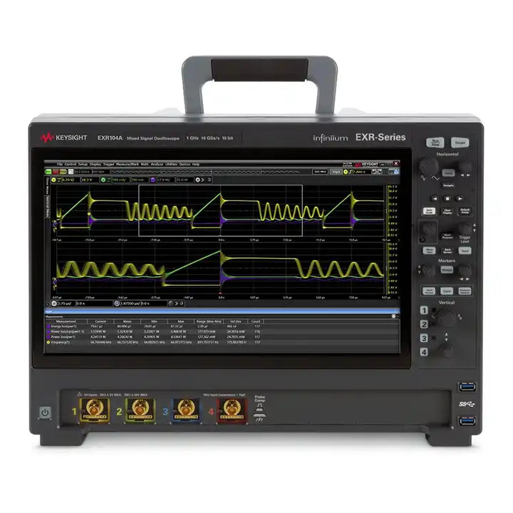 Keysight EXR104A Infiniium EXR Series Oscilloscope: 1 GHz, 4 channels Maximum memory depth 1.6 Gpts