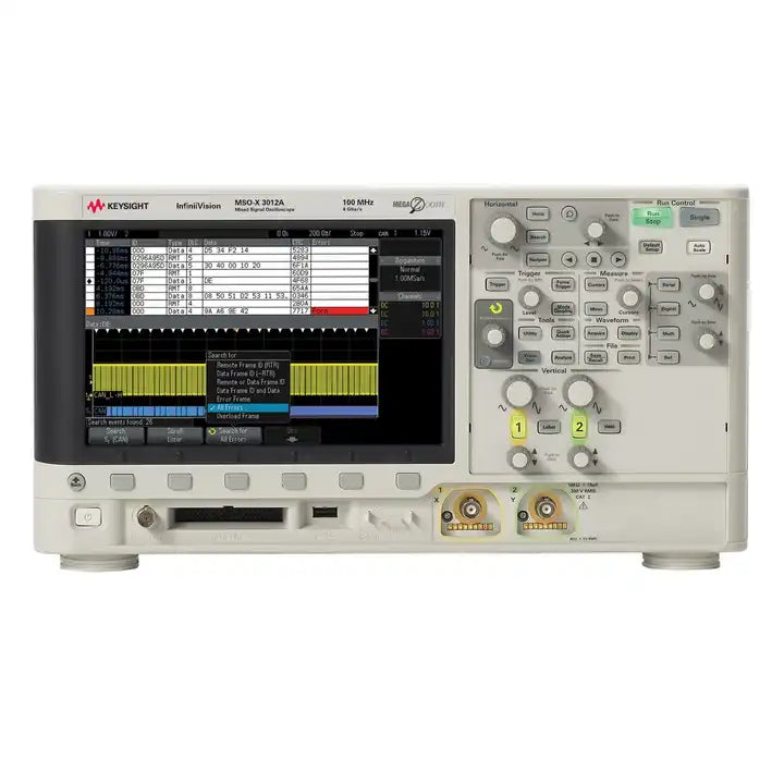 Keysight MSOX3012A Mixed Signal Oscilloscope: 100 MHz, 2 analog and 16 digital channels