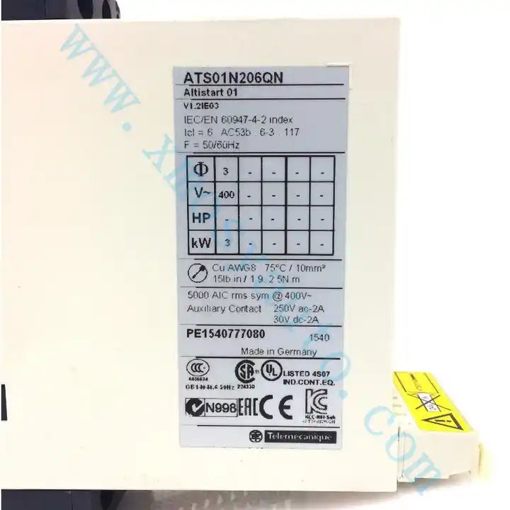 New Original ATS01N209QN ATS01 SERIES Soft Starter ATS01N206QN - XG eqpt