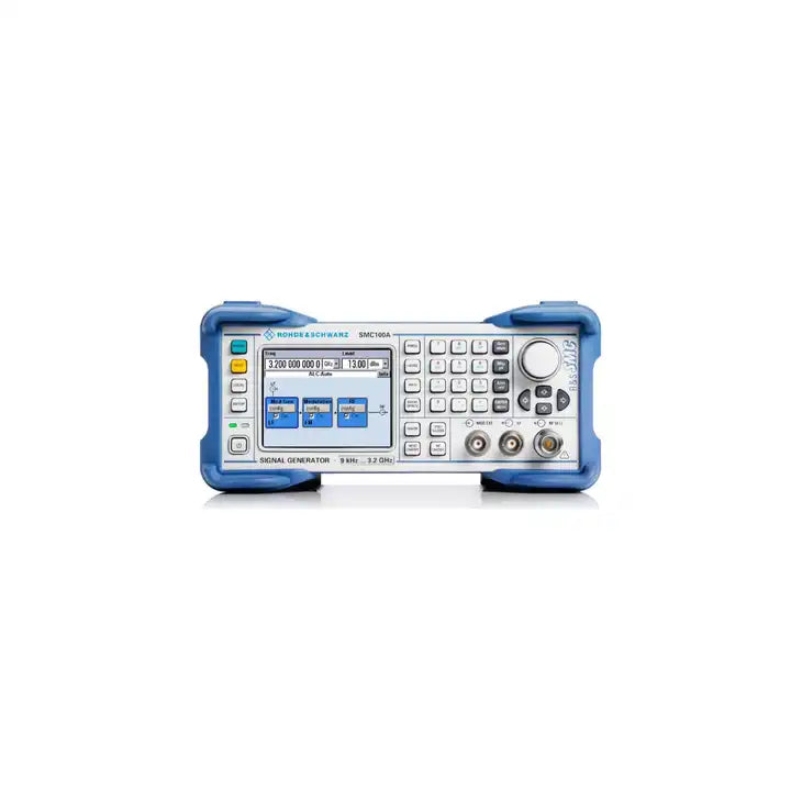 R & S SMC100A signal generator Frequencies range from 9 kHz to 1.1 GHz or 3.2 GHz