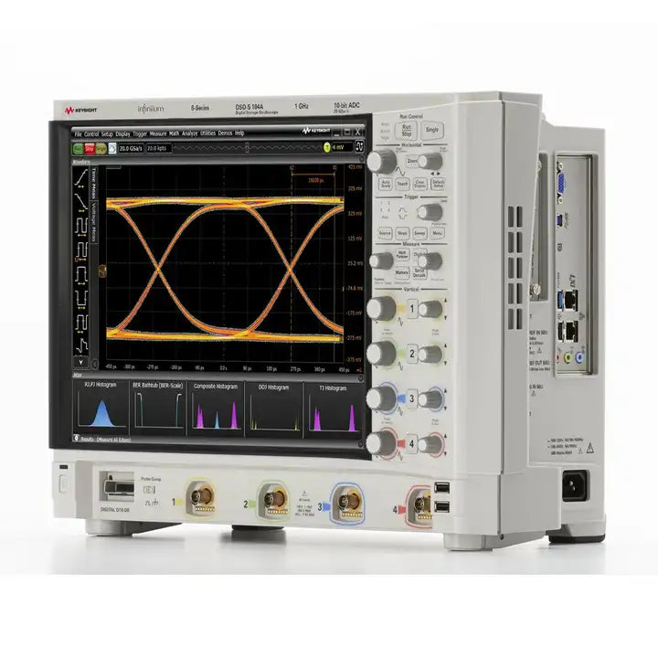 Keysight DSOS104A HD Oscilloscope: 1 GHz, 4 analog channels Maximum memory depth 8 million points Maximum sampling rate 20 GSa