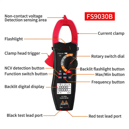 FS9030B Hot Selling High Quality AC Current Tester Digital Clamp Meter - XG eqpt