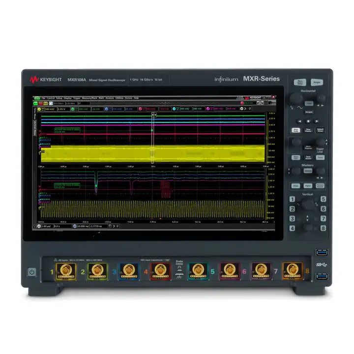 Keysight MXR108A Infiniium MXR Series Oscilloscope: 1 GHz, 8 channels