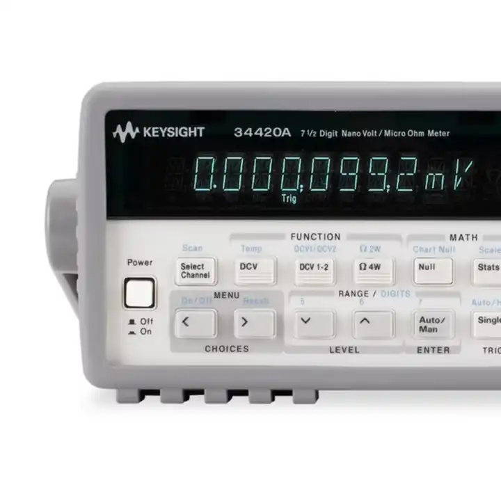 keysight nanovolt/microohmmeter  34420A   7.5 digits