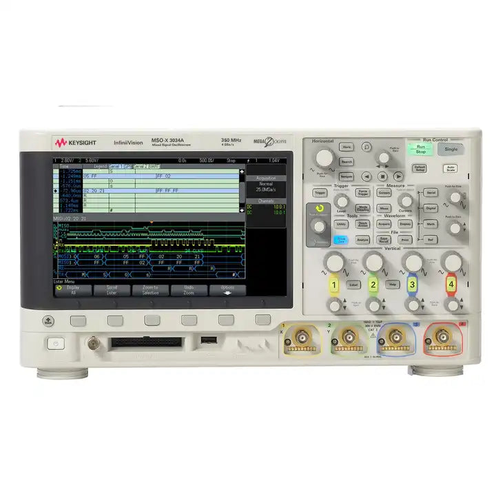 Keysight MSOX3034A Mixed Signal Oscilloscope: 350 MHz, 4 analog and 16 digital channels