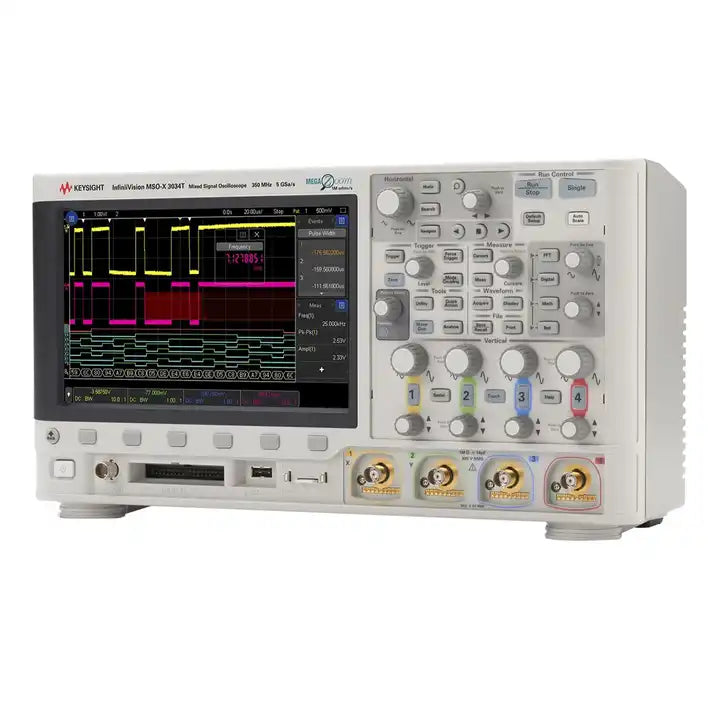 Keysight MSOX3034T Mixed Signal Oscilloscope: 350 MHz, 4 analog and 16 digital channels