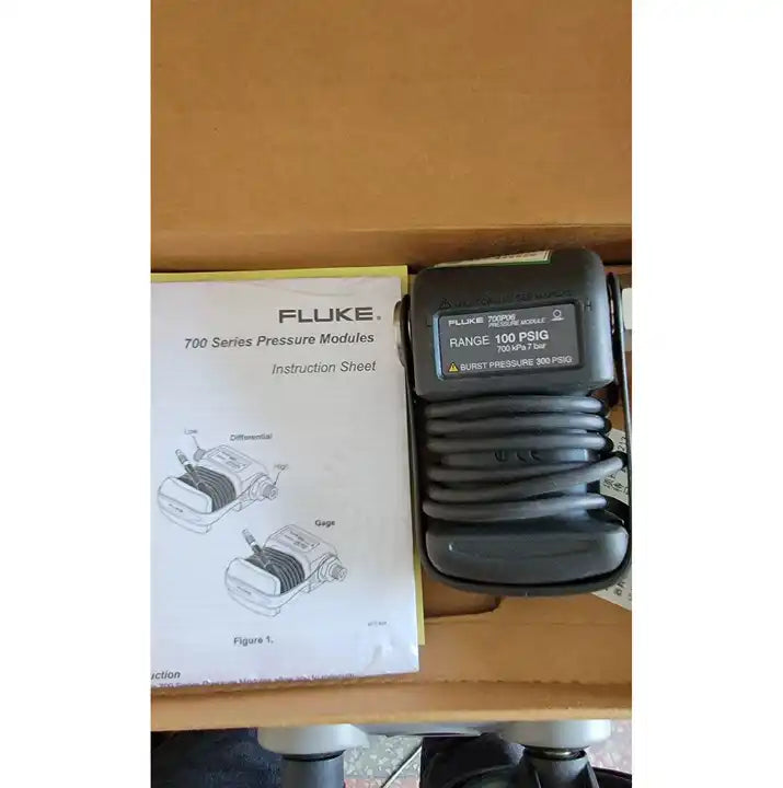 Fluke 700P06 Pressure Module 100 PSIG 300 kPa 7 Bar Burst Pressure 300 PSIG new