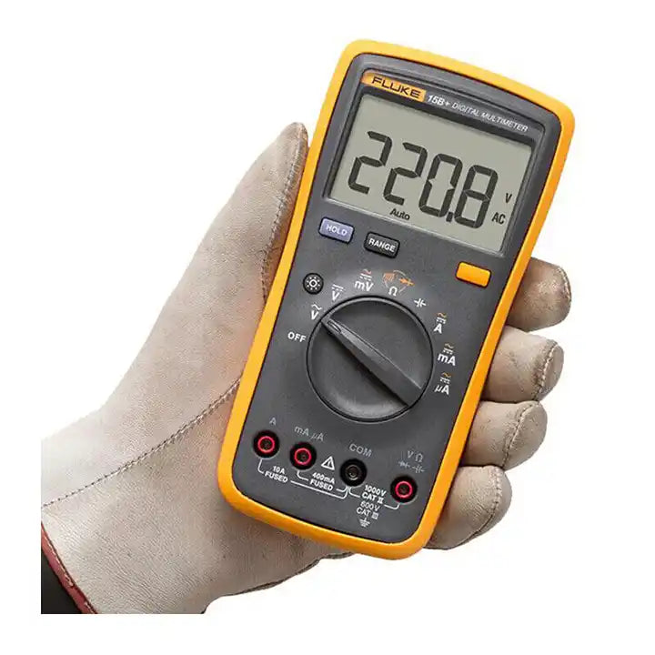 Fluke Digital Multimeter 15B+ Meter Auto Range AC DC 1000V Voltage Current #