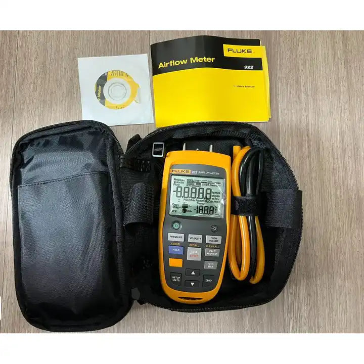 Fluke 922 Airflow Meter/Micromanometer Air Pressure Velocity Volume Temperature