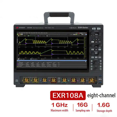 Keysigh  Bandwidth 1 GHz 8 channels maximum storage depth 1.6G EXR108A Infiniium series oscilloscope - XG eqpt