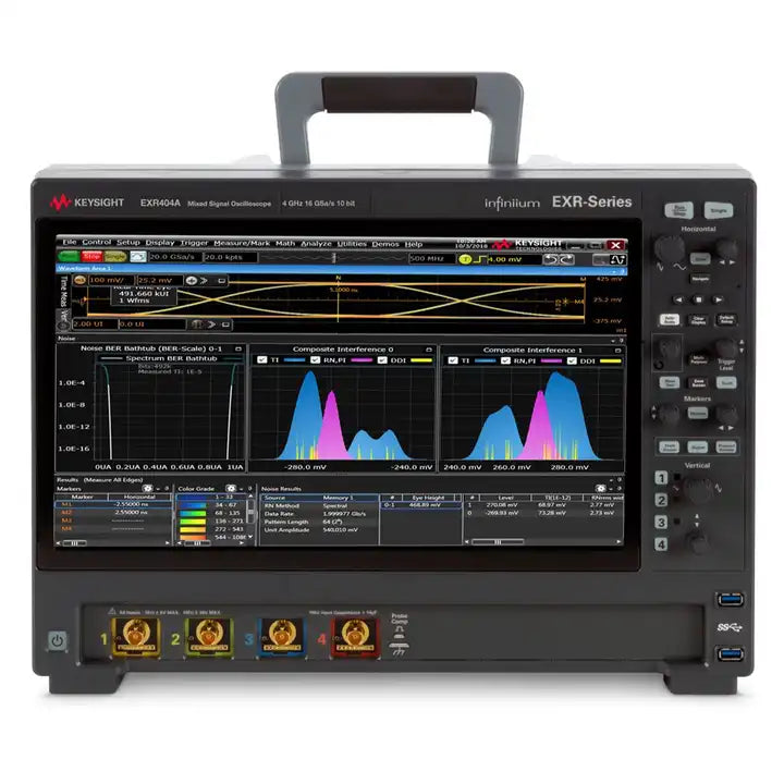 Keysight EXR404A Infiniium EXR Series Oscilloscope 4 GHz 4 channels Maximum memory depth1.6 Gpts Maximum sampling rate16 GSa/sec