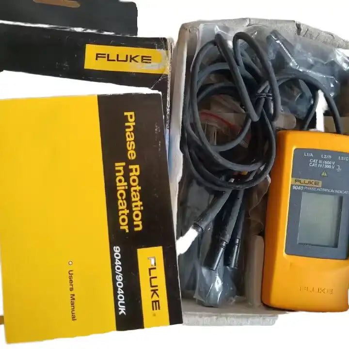 Fluke 9040 Digital Phase Rotation Indicator Tester Meters6 - XG eqpt