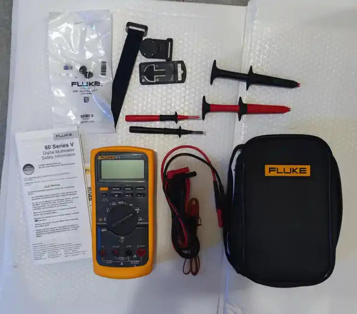 Fluke 87V/E2 kit Digital Multimeter, 1000V, 50 MOhms, 10A, Combo Kit