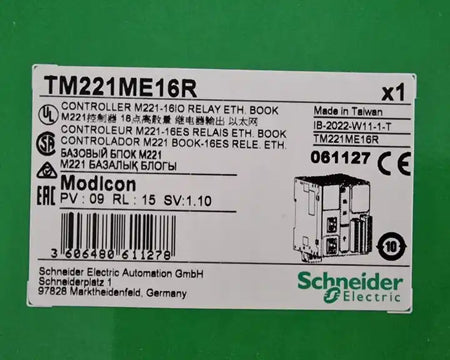 TM221ME16R CPU, 16 IO relay Ethernet New original packaging  TM221ME16R - XG eqpt
