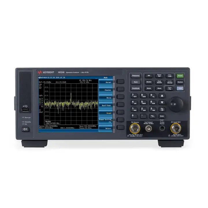 Keysight N9324C Basic Spectrum Analyzer (BSA) frequency 1 MHz to 20 GHz DANL at 1GHz -144 dBmW Maximum analysis bandwidth 1 MHz