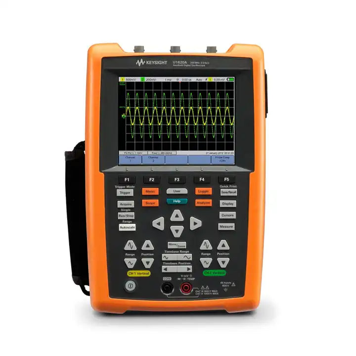 Keysight U1620A Handheld Oscilloscope, 200 MHz, 2 Analog Channels Maximum sampling rate 2 Gsa/sec - XG eqpt