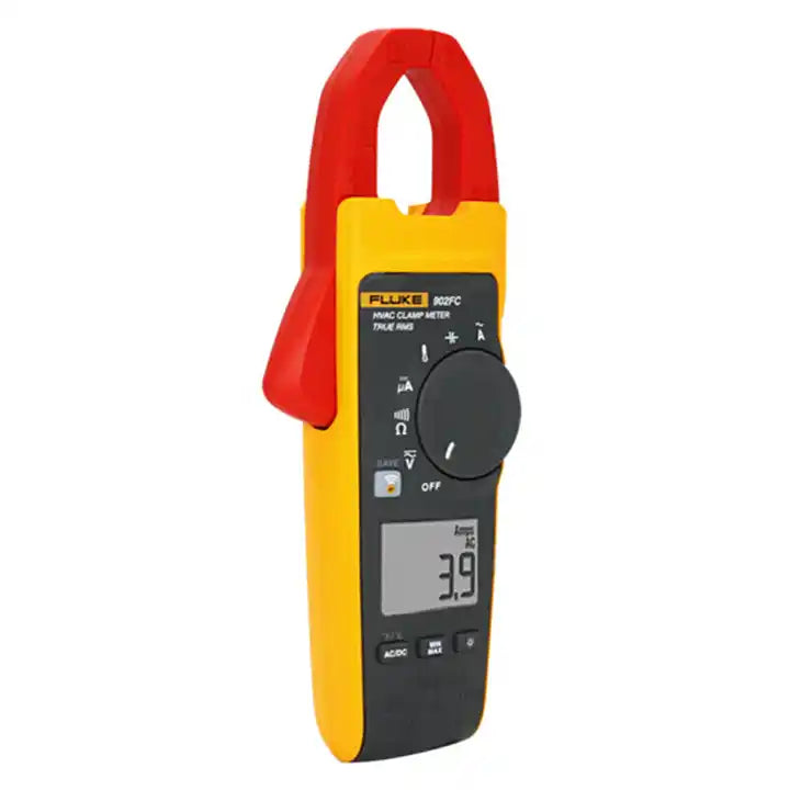 Fluke 902 FC True-RMS HVAC Clamp Meter AC Amp AC/DC Volt Contact Temperature