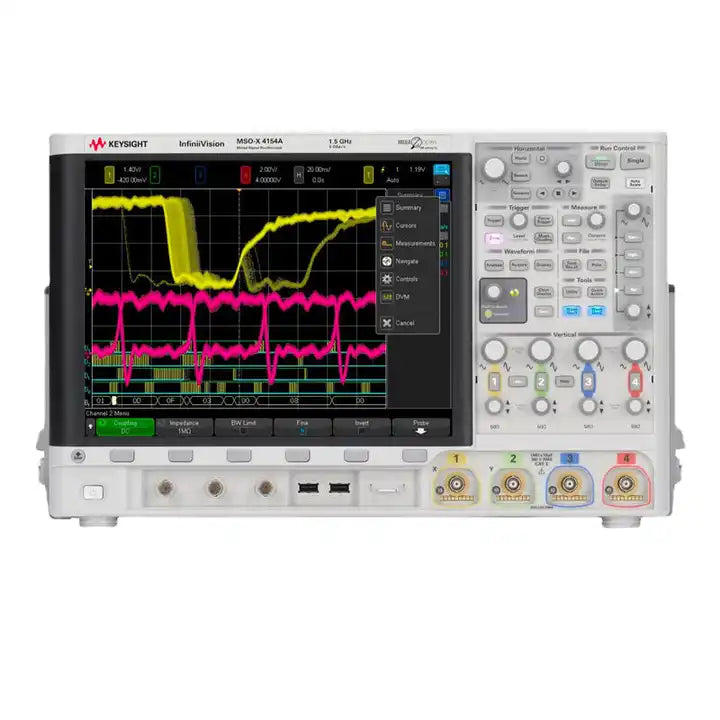 Keysight Bandwidth of 1.5 GHz 4 analog channels 16 digital  MSOX4154A mixed signal oscilloscope