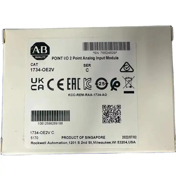 New Factory Sealed 1734-OE2V POINT I/O 2 Point Analog Output Module 1734-OE2V