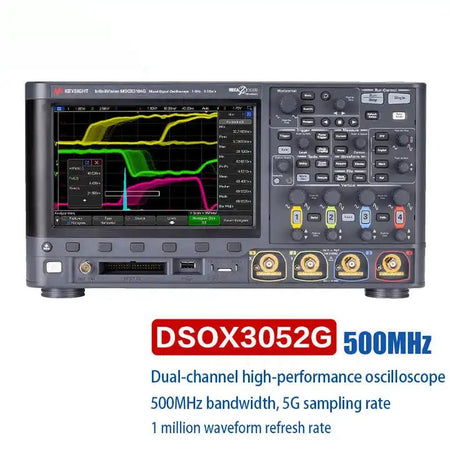 Keysight Bandwidth 500MHz 2analog channels 4 Mpts memory DSOX3052G oscilloscope - XG eqpt