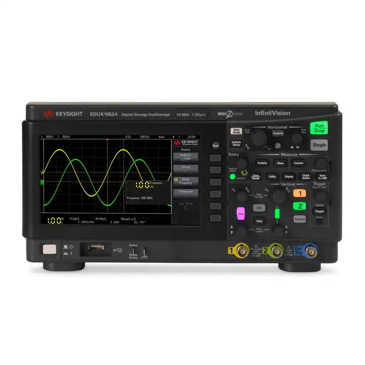 Keysight EDUX1052A Oscilloscope: 50 MHz, 2 analog channels