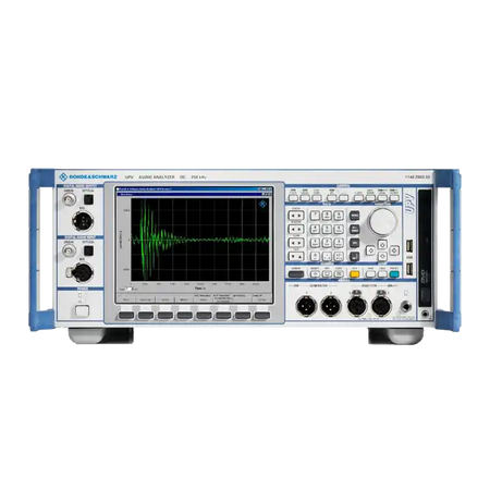 Rohde  Schwarz UPV Audio Analyzer - XG eqpt