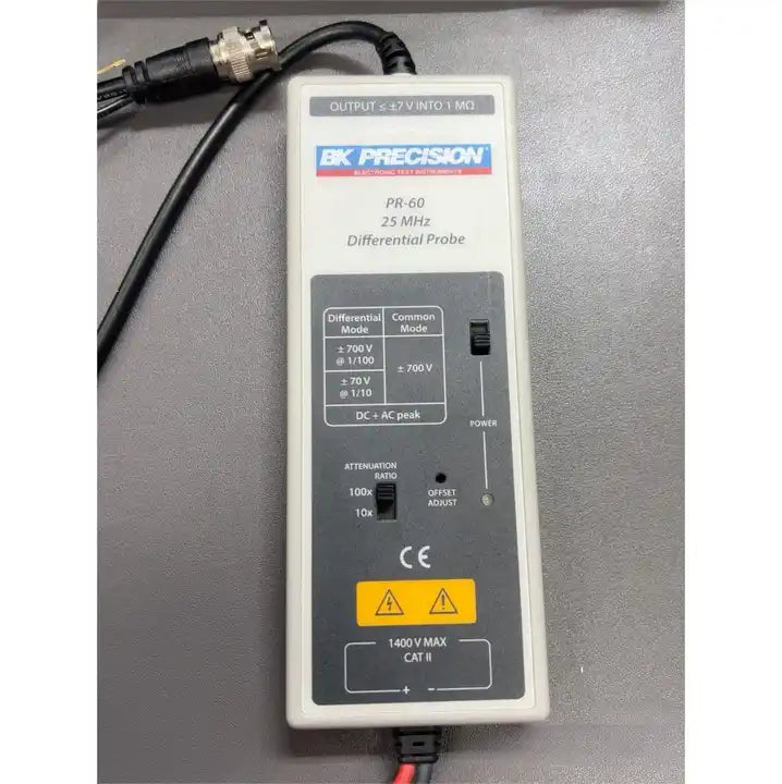 High Voltage Differential Oscilloscope Probe BK PRECISON N2791A 25MHz